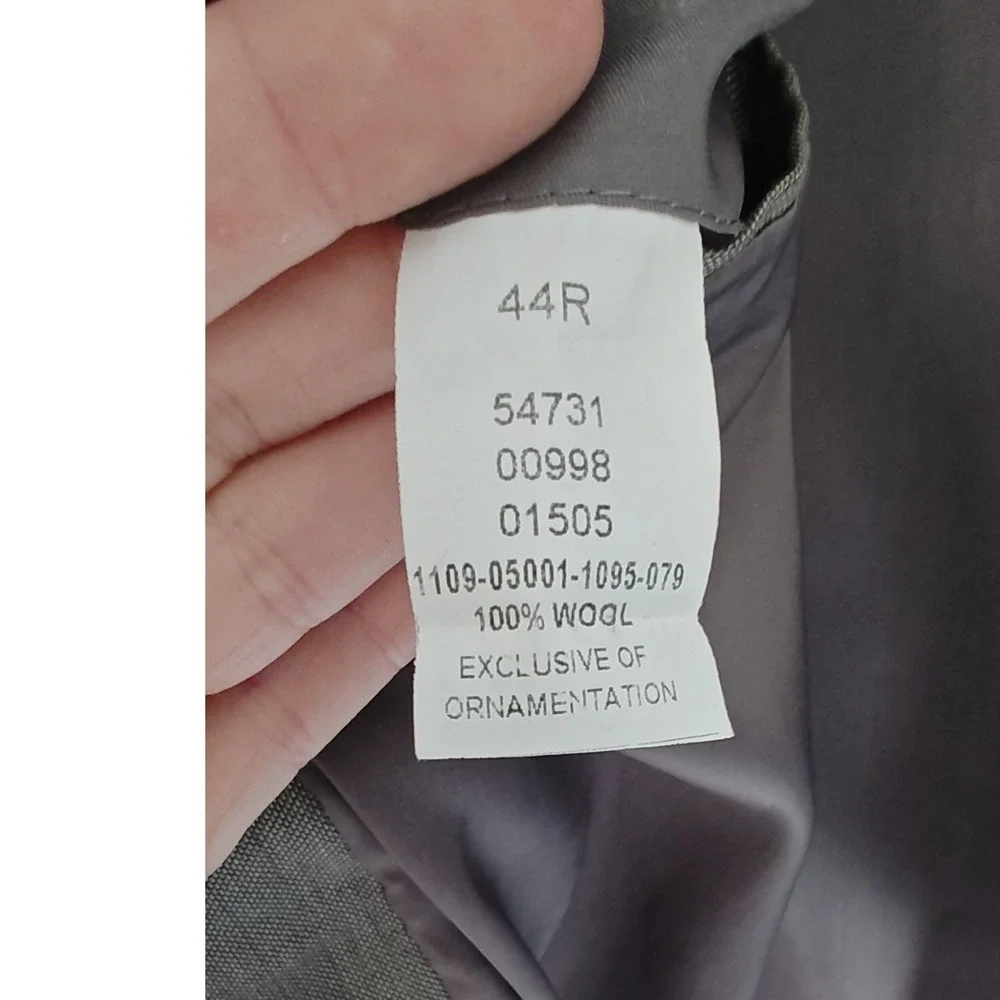 Jos. A. Bank Blazer 44R Taupe Gray Wool Traveler's Collection Sport Coat‎